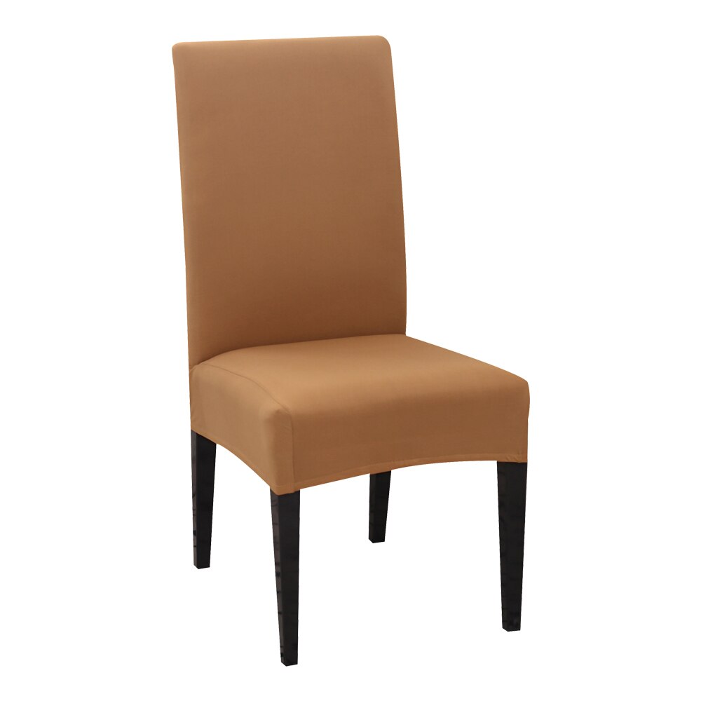 1/2/4/6PCS Solid Color Chair Cover Spandex